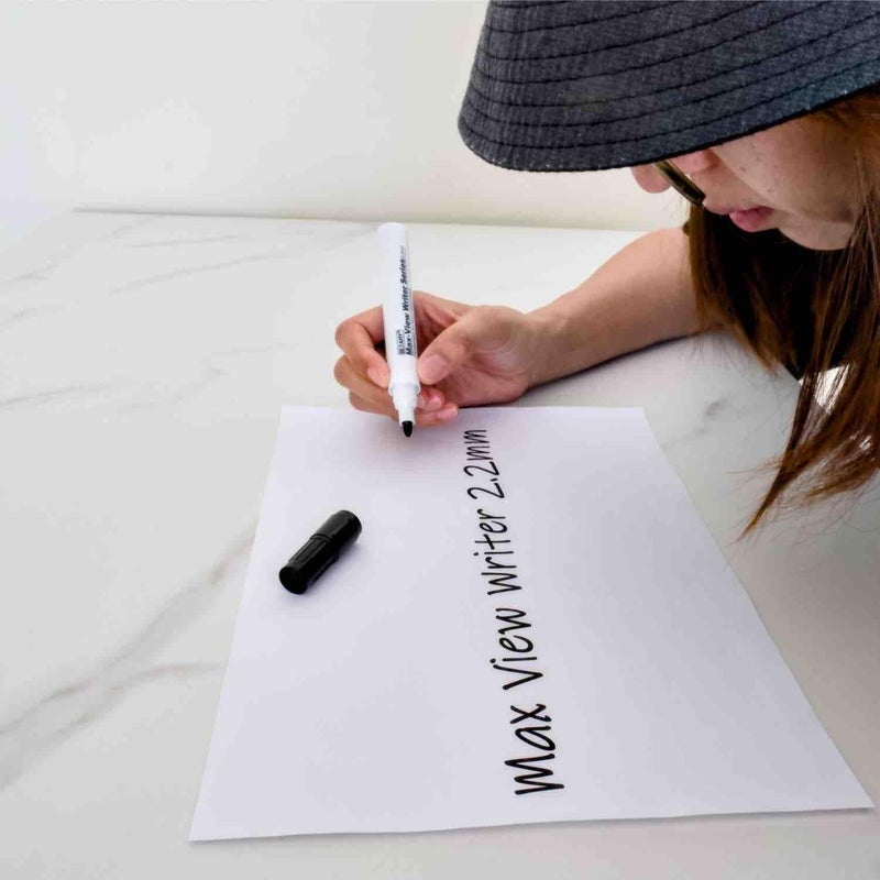 Bejamy (Bullet Tip-2.2mm,PACK of 15,Black Water-Based ink) Max-View Writer Bold Writing Pen, Low Vision Assistive Writing Tool for Visual Impairment,Odorless,Non-Toxic,No Oil,Alcohol Free - Image 2